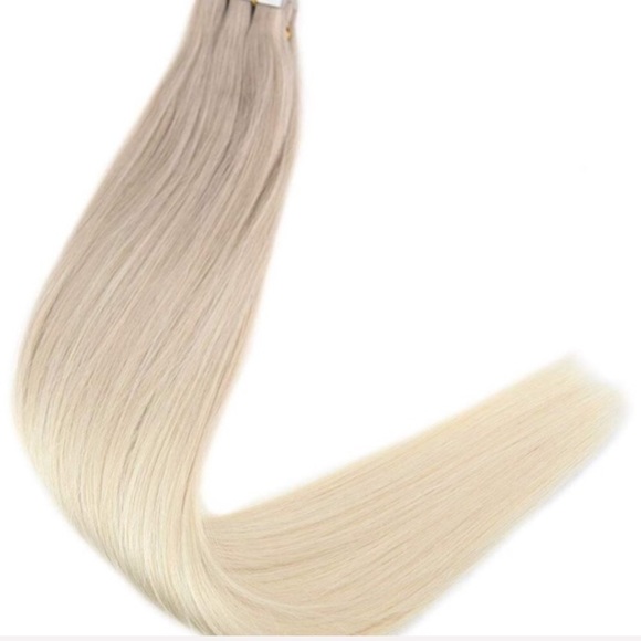 ✨ 3 18” #18/60 Blonde BALAYAGE HUMAN HAIR TAPEINS